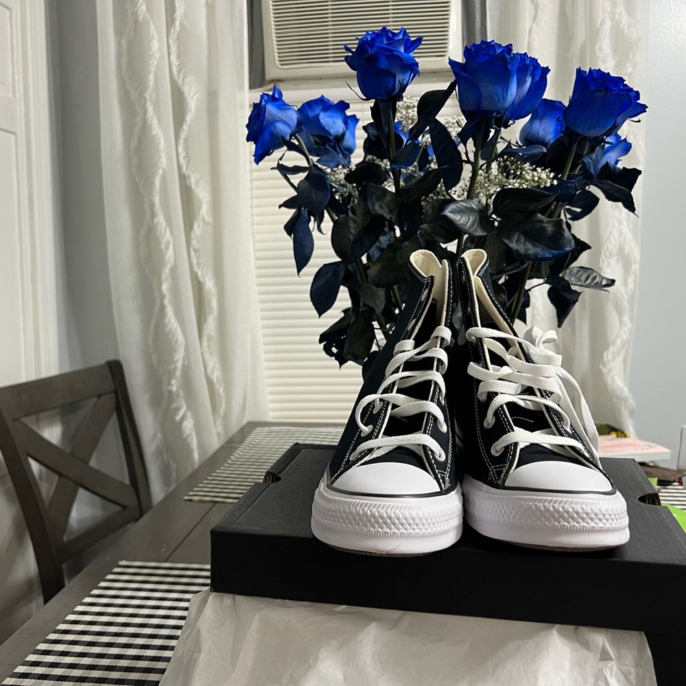 Converse Black and White High-Top Sneakers